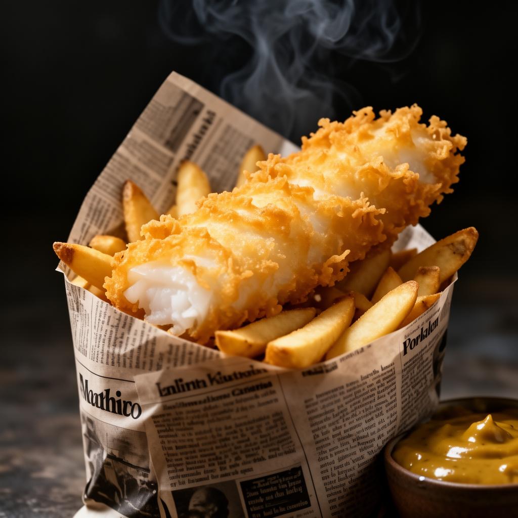 Battered Cod & Chips